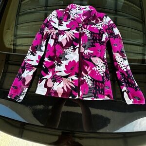 Columbia Kids' Floral Ski Jacket - Pink and Black